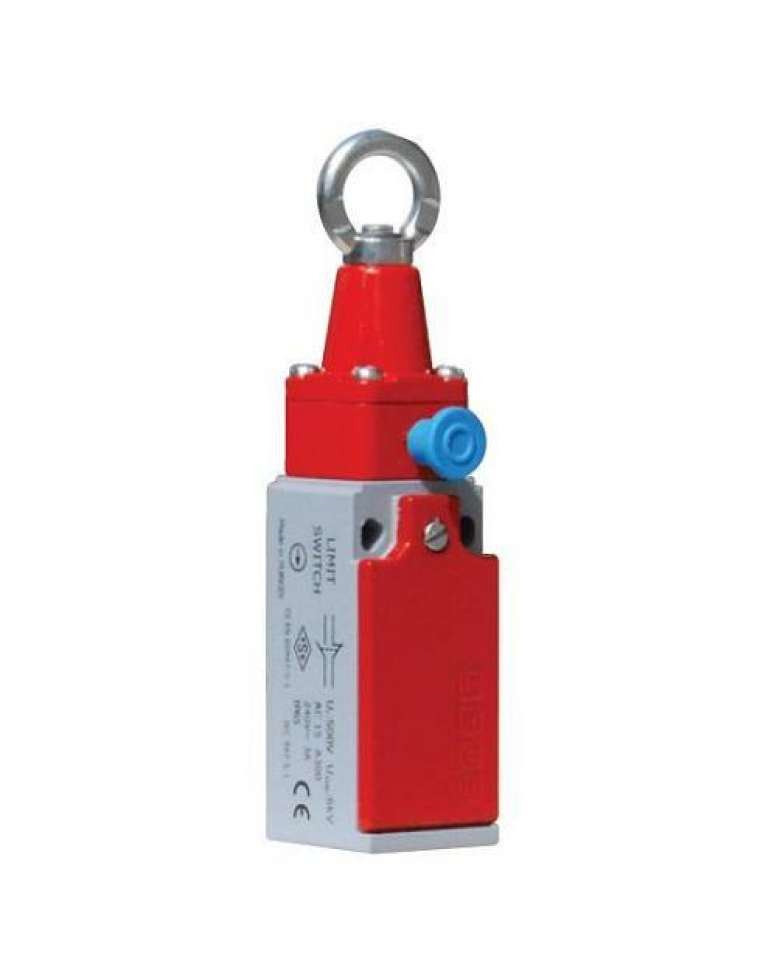 Final de carrera L51 Metal Body Metal Rope Pull Safety Switch With Reset Slow Action 1NO+1NC